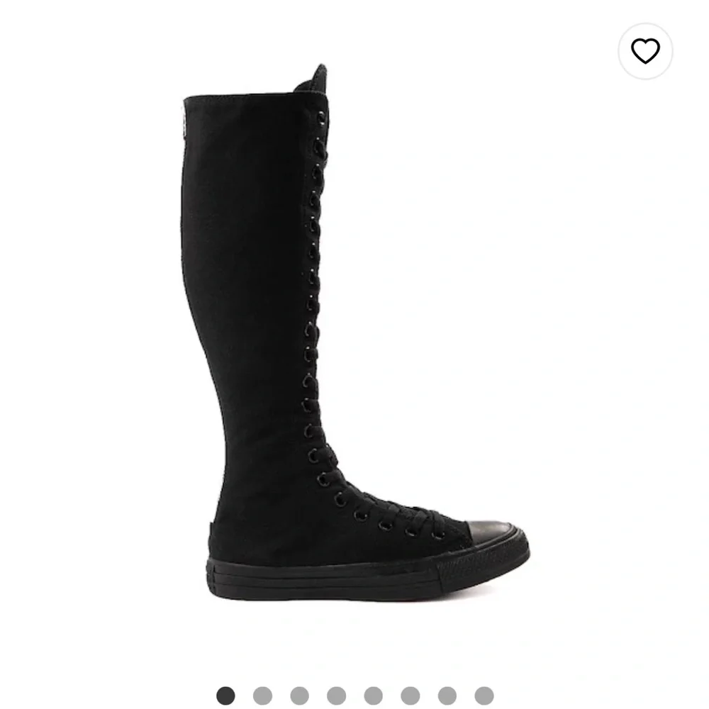 Converse Black Monochrome Knee-High Sneakers_7